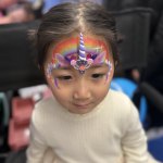 Kinderschminken Einhorn – farbenfrohes Einhorn-Motiv